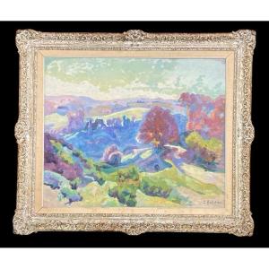 Clementine Ballot (1879-1964) Autumn In Pont Charraud Signed Dated 1918