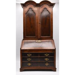 An Apprentice Miniature Of A William & Mary Secretaire Cabinet Ca 19th Century