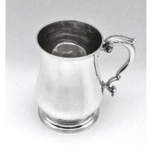Chope à bière en argent d'une pinte, 1768, Londres, par Thomas Whipham et Charles Wright