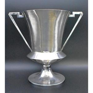 Victorian 1896 James Dixon & Sons Sheffield Art Deco Two-handled Trophy Cup