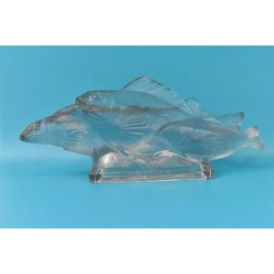 Art Deco Marius Ernest Sabino (1878-1961) Opalescent Artistic Glass Fish