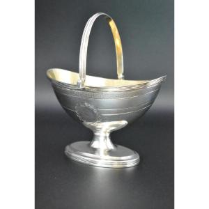 A George III Henry Chawner Sterling Silver Sugar Basket Circa 1795 London