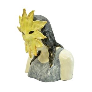 Klara Kristalova Ceramic Sculpture The Cold Wind And The Warm 46x40x24cm 18.4 Kg