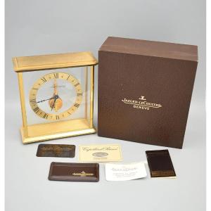 Horloge de bureau squelette vintage Jaeger-LeCoultre Inline 533, avec boîte et papiers d'origin