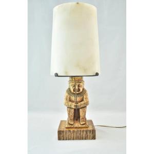 Grande lampe de table vintage du milieu du siècle (style Mid-Century) en albâtre et onyx du Mex