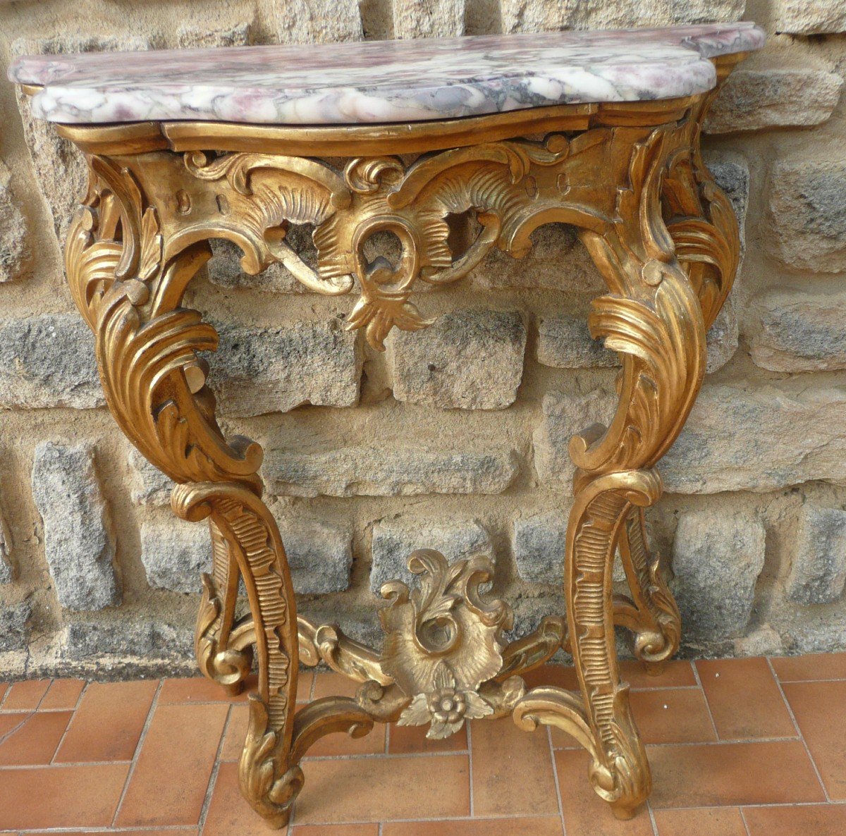 Italian Console 4 Feet Eighteenth Century-photo-2