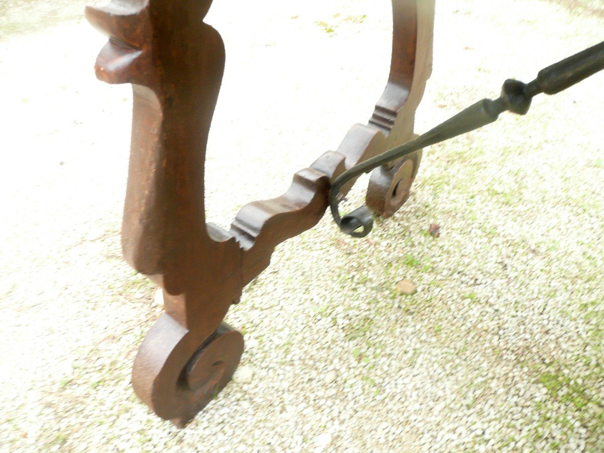 Table Espagnole  en noyer  époque Fin XVIIème Siècle-photo-1