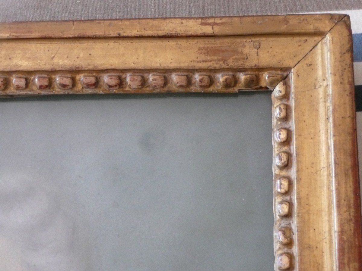 18th Century Pastel: Portrait Of Young Woman In Her Louis XV Period Frame-photo-1