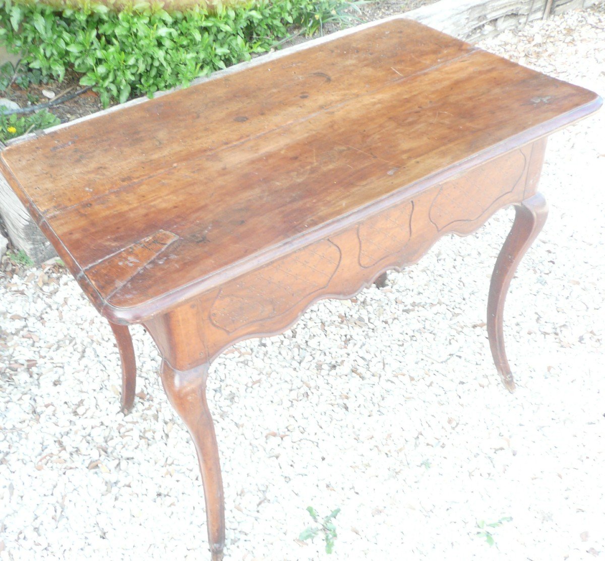 Table provencale "éoque louis XV en noyer mouluré XVIII"me siéclexv -photo-2