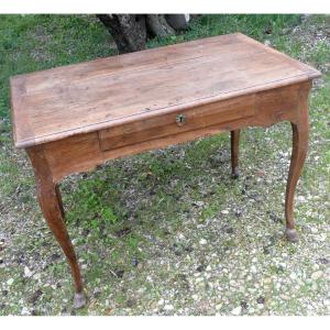 Table-bureau En Noyer  époque Louis XV