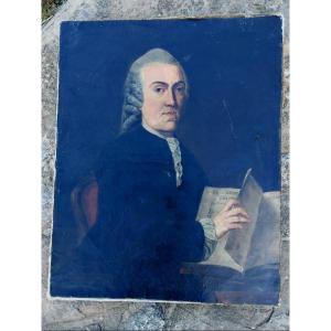 Oil On Canvas Portrait Of A Gentleman Late 18th Century