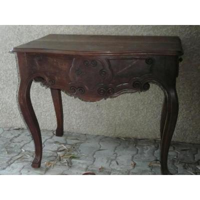 Provencale Walnut Console Table In Fourques