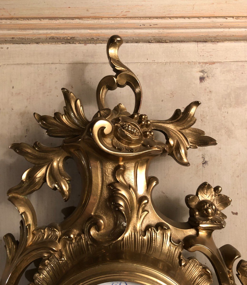 Rocaille Style Cartel In Bronze-photo-4
