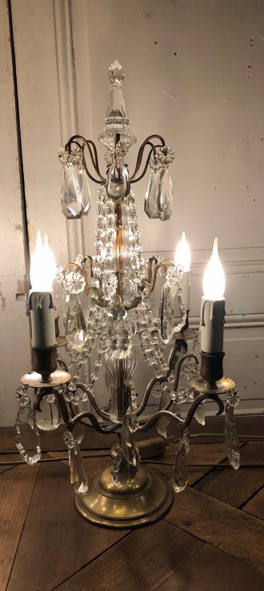 Paire De Girandoles De Style Louis XVI, XIX Si&egrave;cle -photo-3