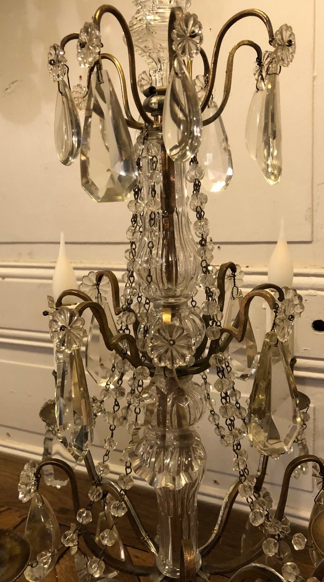Paire De Girandoles De Style Louis XVI, XIX Si&egrave;cle -photo-7
