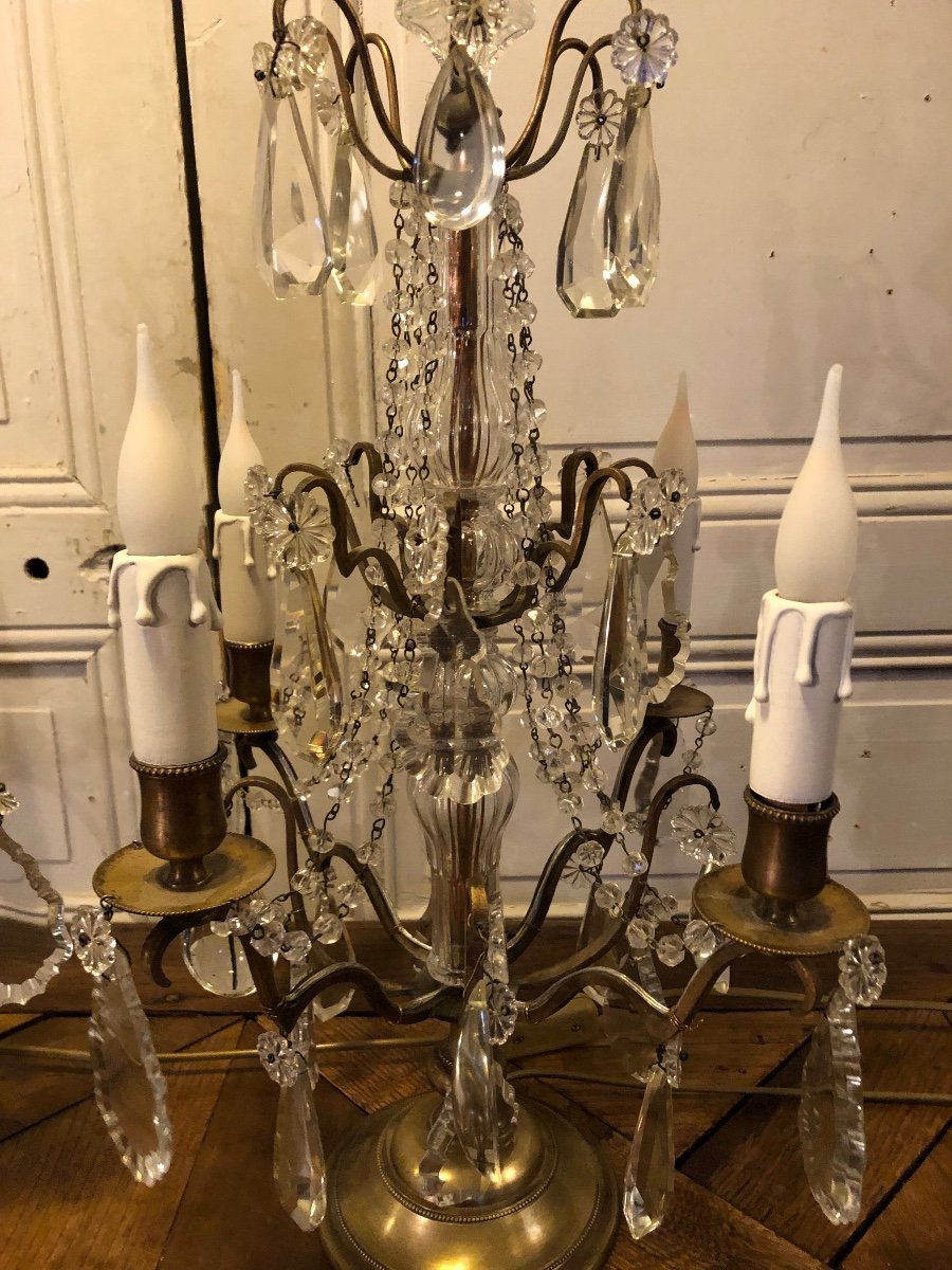 Paire De Girandoles De Style Louis XVI, XIX Si&egrave;cle -photo-8