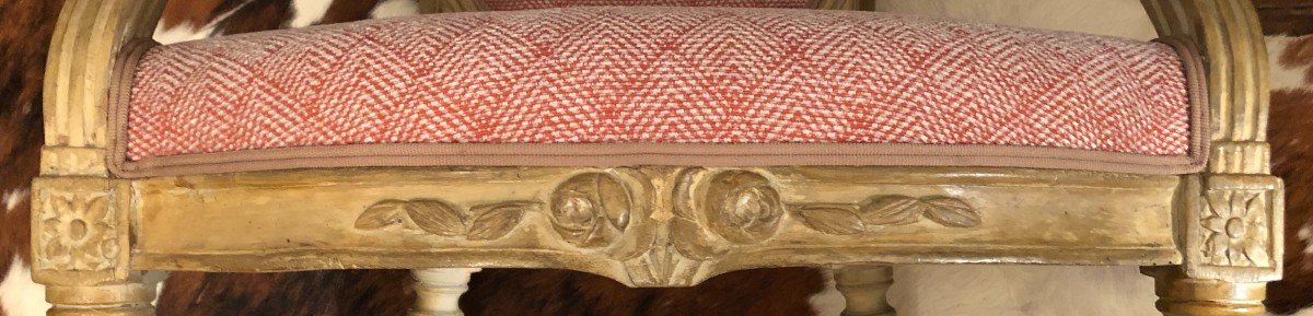 Paire De Fauteuils Louis XVI Estampill&eacute;s Bonnemain XVIII&deg; Si&egrave;cle-photo-2