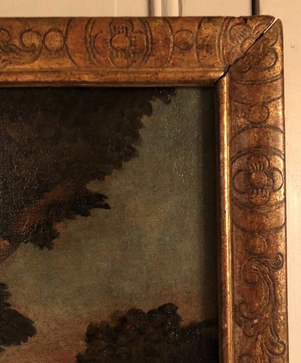 Huile Sur Toile "saint Jean Baptiste" XVII° Siècle-photo-4