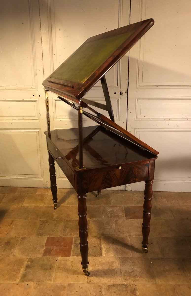 Tronchin Table Jacob Base In Mahogany 19th Century -photo-7