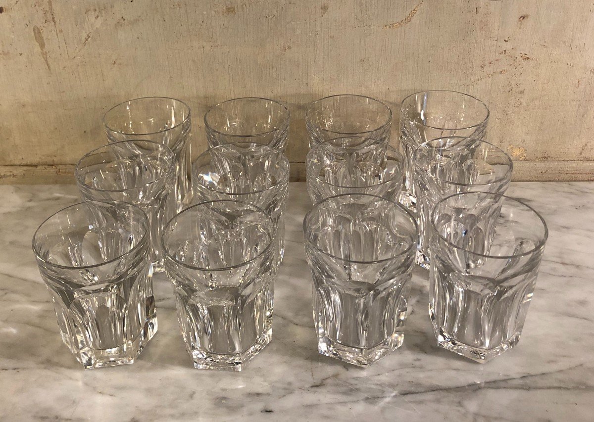 Suite De Douze Gobelets Harcourt Baccarat -photo-3