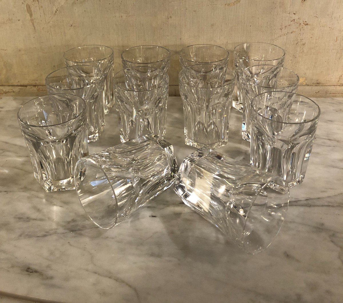 Suite De Douze Gobelets Harcourt Baccarat -photo-4