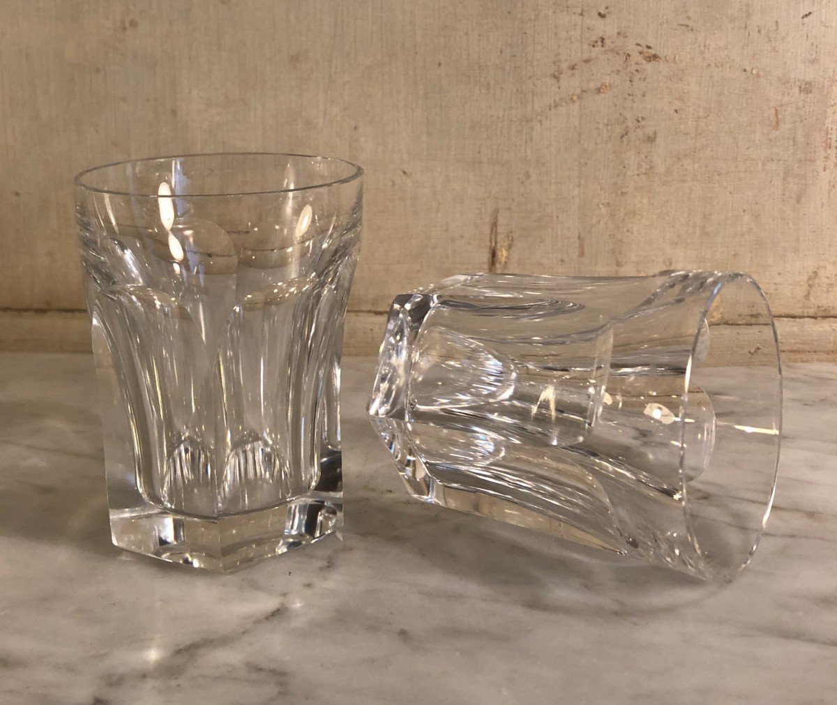 Suite De Douze Gobelets Harcourt Baccarat -photo-1