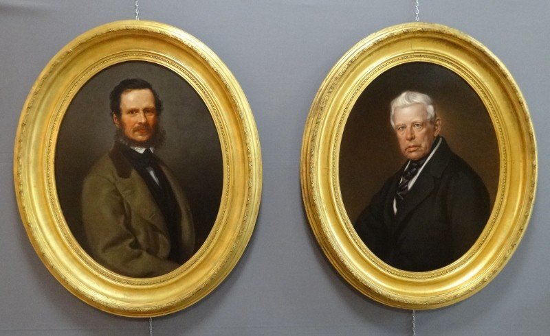 Important Pair Of Portraits Of Men Signed Prinzhofer