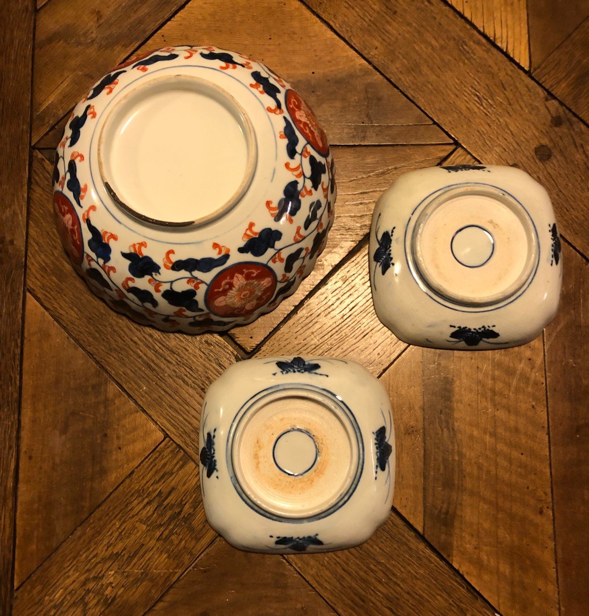 Imari Service 15 Pieces Japan Circa 1900-photo-1