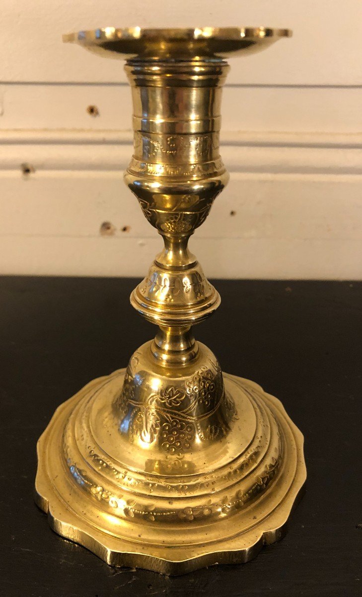 Pair Of Louis XIV Style Bronze Toilet Candlesticks Called Ragots-photo-2