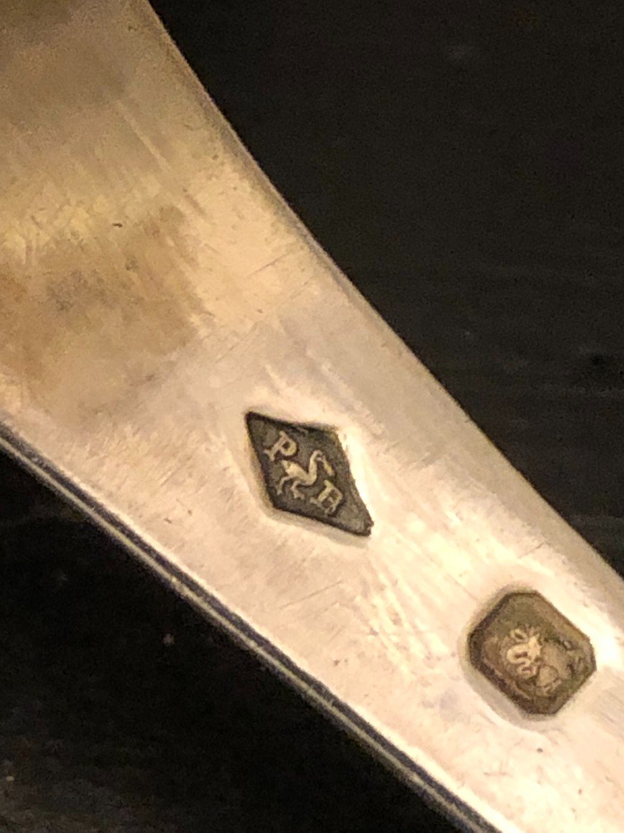 Cuill&egrave;re Saupoudreuse En Argent Massif Par Berthier Paris -photo-1