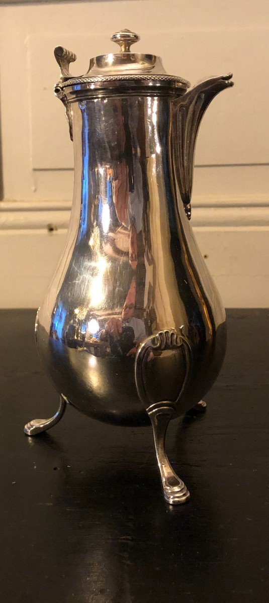 Cafetière Tripode Poinçon Au Coq Paris 1798-1803-photo-3