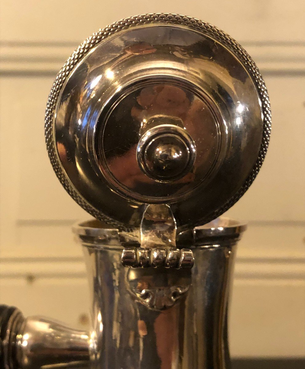 Cafetière Tripode Poinçon Au Coq Paris 1798-1803-photo-3
