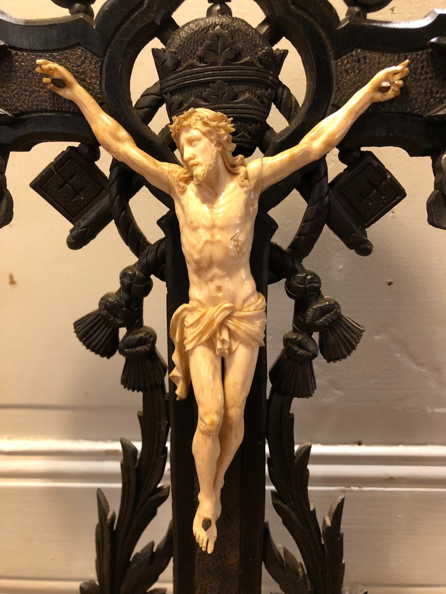 Grand Crucifix Napol&eacute;on III, XIX&deg; Si&egrave;cle -photo-3