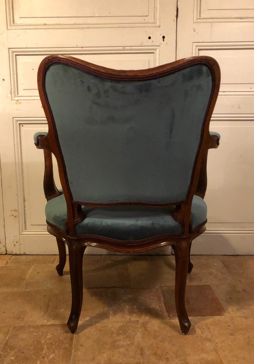 Pair Of Louis XV Style Dressing Chairs -photo-1