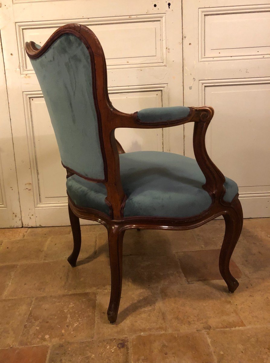 Pair Of Louis XV Style Dressing Chairs -photo-2