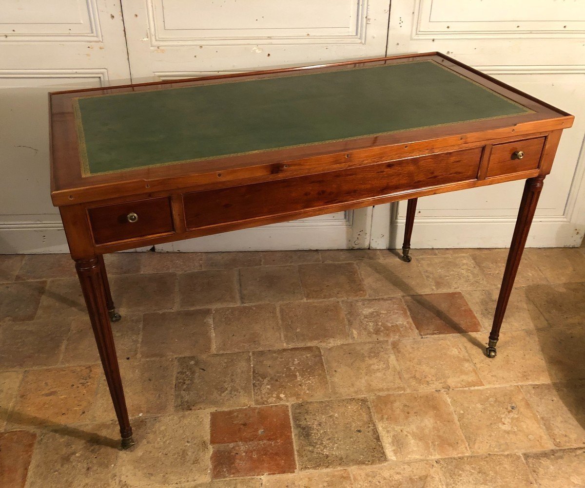 Games Table, Tric Trac, Louis XVI Desk Stamped M. Ohneberg In Mahogany-photo-4