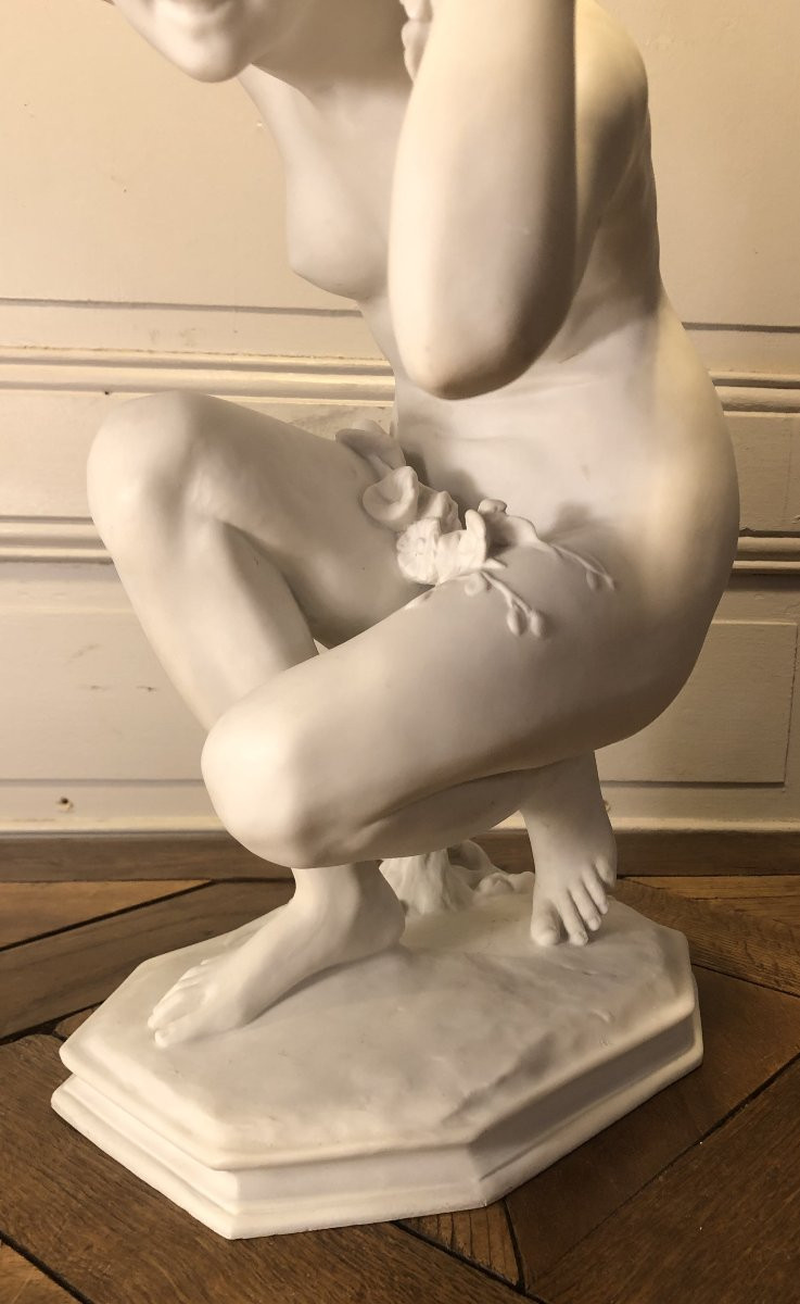 Flore d&#039;Apr&egrave;s Carpeaux Biscuit De Porcelaine De S&egrave;vres 1927-photo-3
