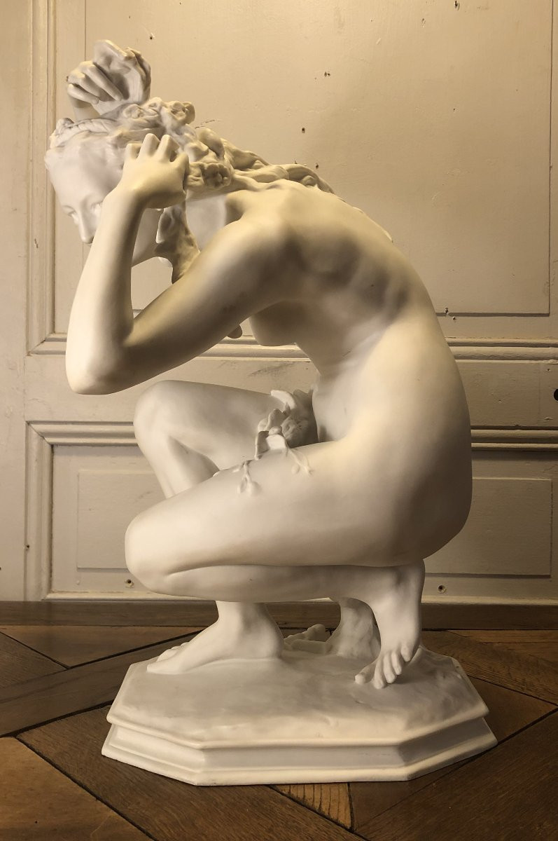 Flore d&#039;Apr&egrave;s Carpeaux Biscuit De Porcelaine De S&egrave;vres 1927-photo-2
