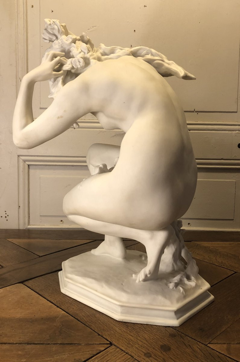 Flore d&#039;Apr&egrave;s Carpeaux Biscuit De Porcelaine De S&egrave;vres 1927-photo-3