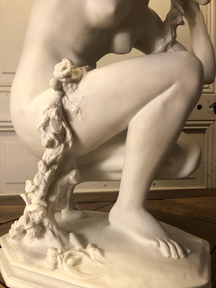 Flore d&#039;Apr&egrave;s Carpeaux Biscuit De Porcelaine De S&egrave;vres 1927-photo-6