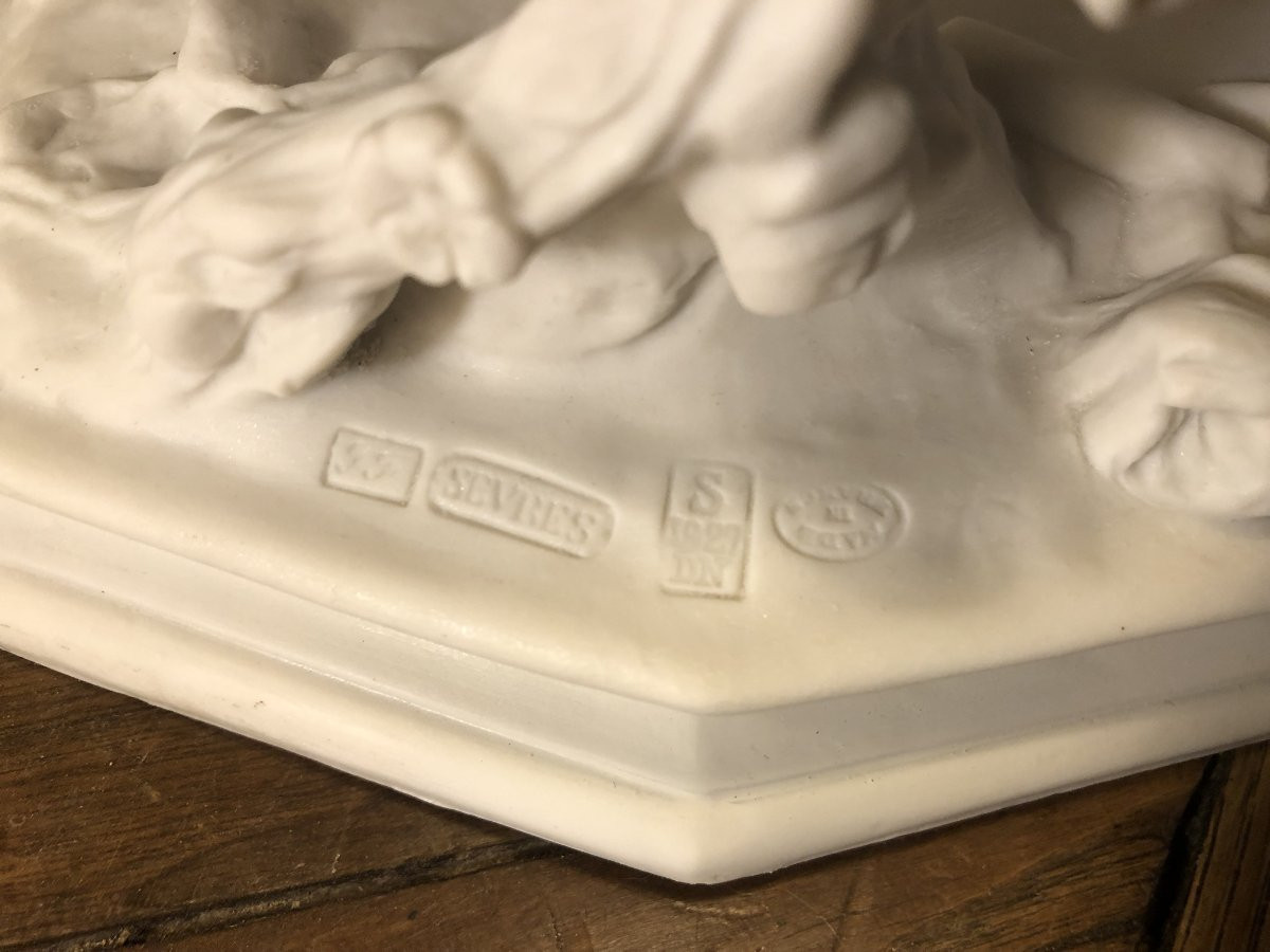 Flore d&#039;Apr&egrave;s Carpeaux Biscuit De Porcelaine De S&egrave;vres 1927-photo-7