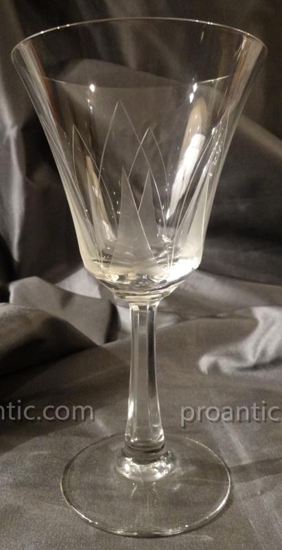 Set Of 6 Water Glasses Crystal Style Art-deco-photo-2