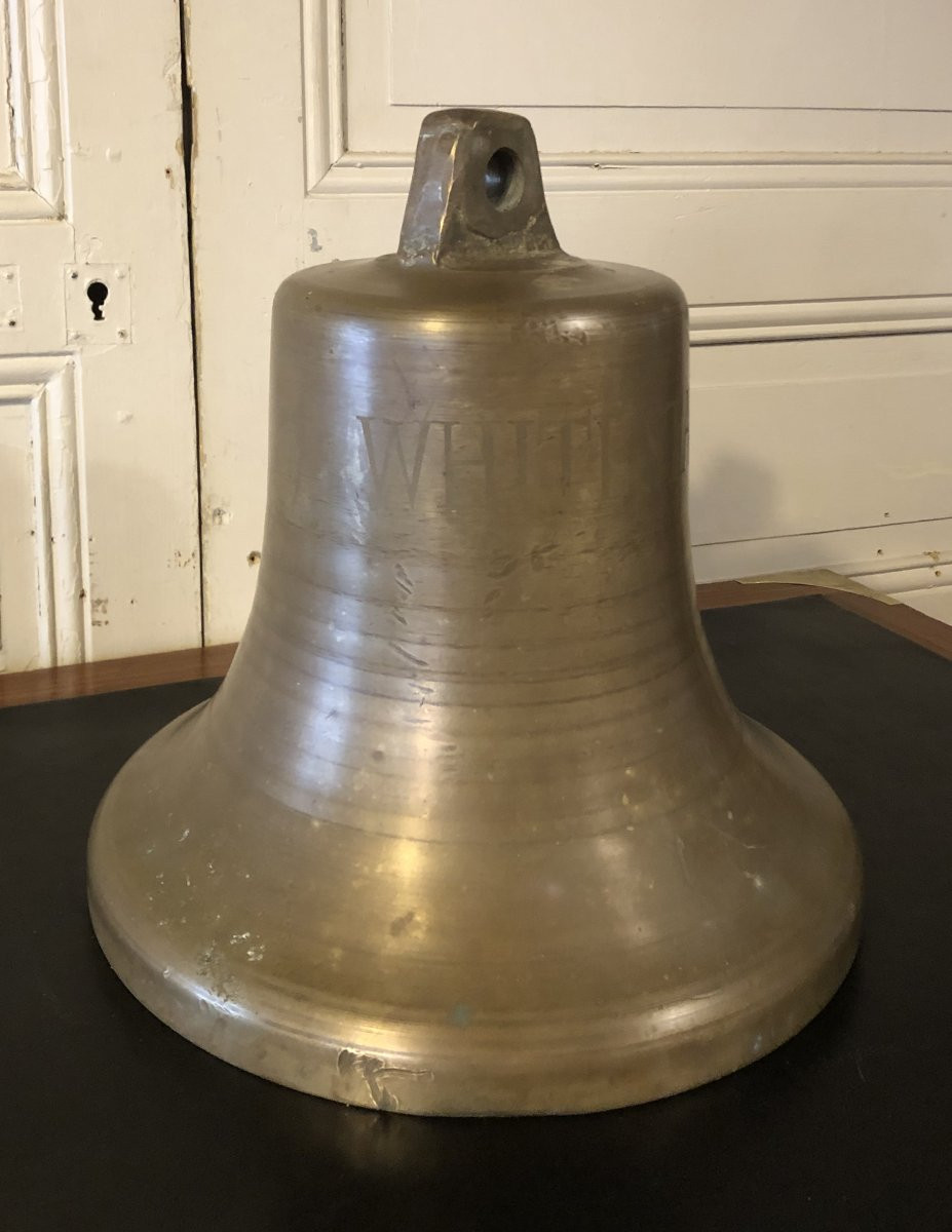White Star Line cloche de paquebot en bronze -photo-2