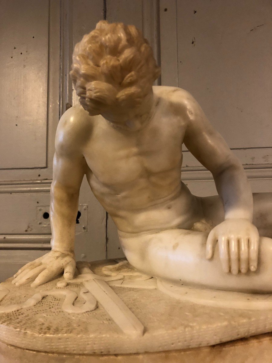 Grand tour "galate mourant" d'après l'antique du musée du Capitole à Rome-photo-7