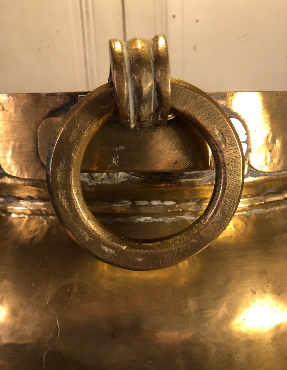 Important 19th Century Bronze Indian Cachepot-photo-3