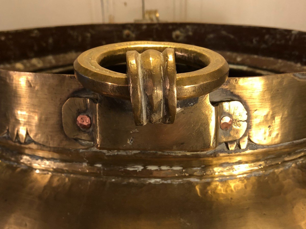 Important 19th Century Bronze Indian Cachepot-photo-4