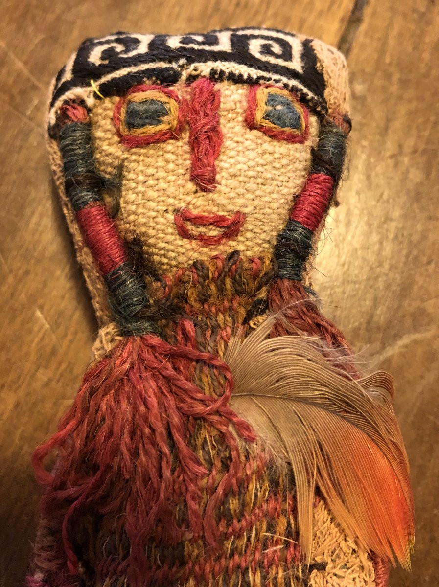 Two Chancay Funeral Dolls, Peru, Circa 1920-photo-3