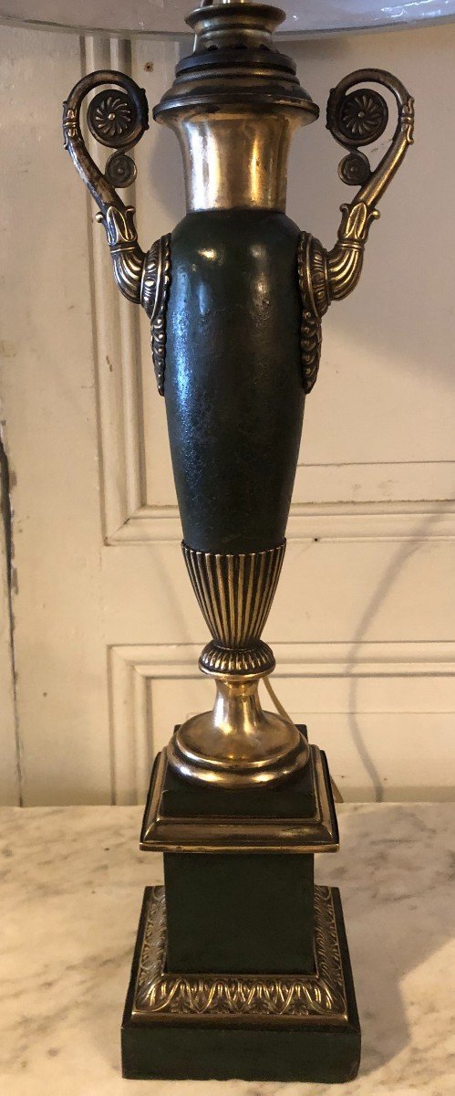 Lampe Empire De Type "carcel" En Tôle Peinte-photo-2