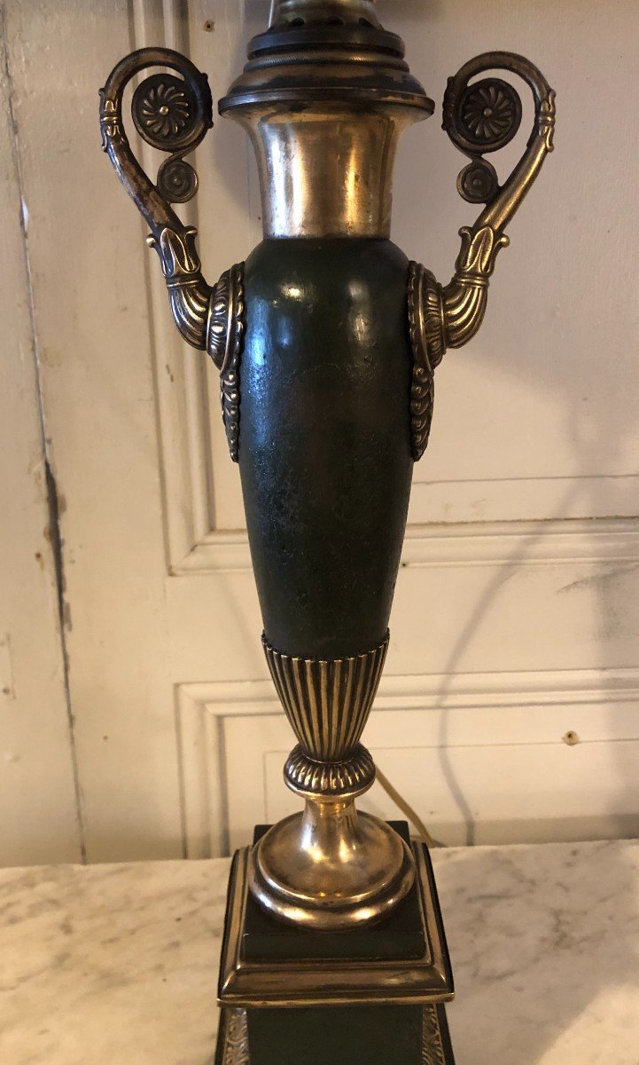 Lampe Empire De Type "carcel" En Tôle Peinte-photo-4