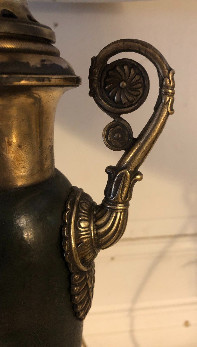 Lampe Empire De Type "carcel" En Tôle Peinte-photo-1